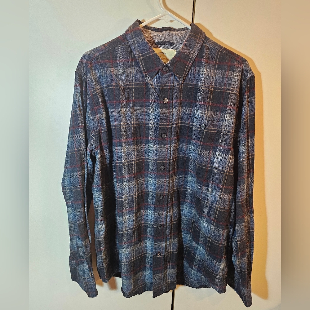 Weatherproof Blue Casual Button Down Shirt
